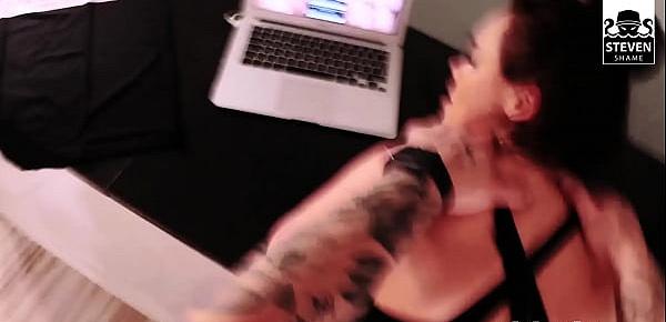 Slut Milf in Berlin rides on his young dick on their fuck date! StevenShame.dating
